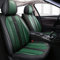 Tuqiang Auto-Sitzbezüge Für Dacia Duster Prestige,vordere 2-Sitze Full Set PU Leder Autositzbezug,schwarz und grün