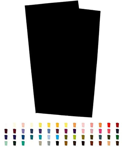 Sandras-Bastelladen 2er Set Kerzen Verzierwachsplatten - 200 x 100 x 0,5mm Schwarz