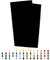 Sandras-Bastelladen 2er Set Kerzen Verzierwachsplatten - 200 x 100 x 0,5mm Schwarz