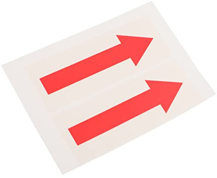 Baluue 2stücke Warnschild Aufkleber Richtung Vorsicht Richtung-anzeige Aufkleber Warnaufkleber Richtung-anzeige-ausrüstungsaufkleber