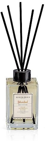 ATELIER REBUL Istanbul Premium Raumduft Duftstäbchen (515ml) - Holzig & Würzig - Langlebiger Duftspender für WC und Haus - Raumduft Diffuser mit Duftstäbchen für optimales Raumklima