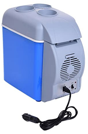 Réfrigérateur de Voiture 7.5L Mini réfrigérateur de Voiture Réfrigérateur C Ooler Portable 12V pour Camping Voyage Auto Congélateur C Ooler ; Glacière électrique Plus Chaude pour