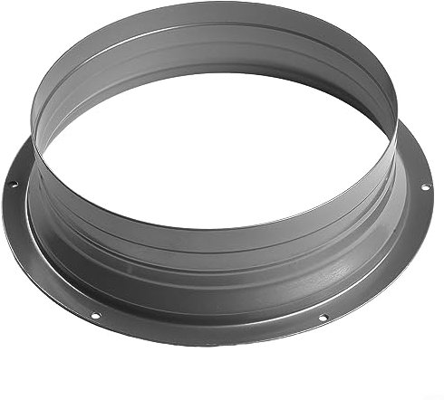 250mm Metall Entlüftungsflansch, Runde Rohr Flansch Aluminium Rohr Luft Belüftung Schlauch Anschluss Auspuff