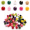 Niuhong 100 Pcs Mini Pompons Basteln Anhänger Plüsch Pom Pom Charm DIY Quasten Bommel Ornamente Charms Hängende Verzierungen Kleine Bommeln Für Armband Halsketten Schlüsselanhänger Schmuckherstellun