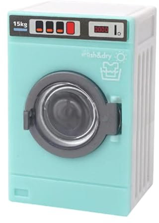 Sharplace 1:12 Waschmaschinen-Zubehör, Simulationsdekoration, Haushaltsgeräte, Puppenhaus, Waschmaschine für Geburtstagsgeschenke, Partygeschenke im Alter von