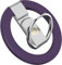 Foldable Magnetic Finger Loop Grip Kickstand for iPhone Smartphone Secure Non-Slip Ring Holder Adjustable 360 Degree Rotation Lightweight Slim Ergonomic Portable Durable Grip Accessory Color Purple