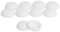 GleitGut Tapones para tornillos de cabeza alomada blancos, 10 unidades, para tornillos de alféizar de ventana (diámetro exterior: 16 mm, diámetro interior: 12 mm, altura: 5,0 mm)