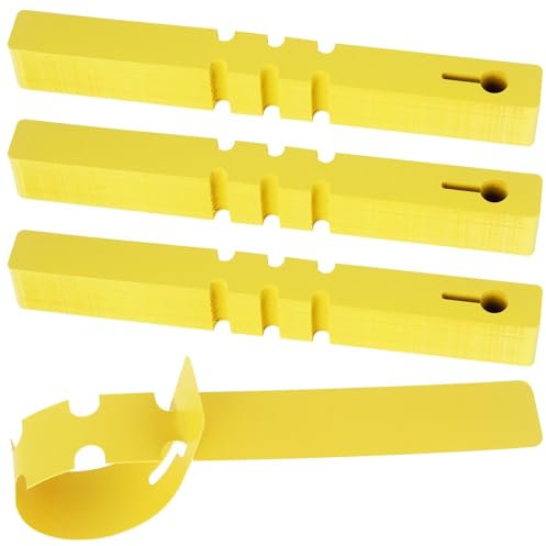 MetVot 300 Stück Pflanzenschilder 21x2 cm Garten Pflanzenetiketten zum Beschriften, Wetterfeste, Hängende Pflanzenschilder zum Beschriften für Pflanzen gelb