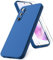 Vansdon Cover Compatibile con Samsung Galaxy A35 5G, 2 Pellicola Protettiva in Vetro Temperato, Gomma Gel di Silicone Liquida Antiurto Custodia - Blu