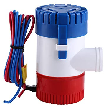 Bilgenpumpe 12v 1100 gph, Boot Tauch Bilge Flüssigkeitspumpe Wasserpumpe Elektrische Tauchpumpe Bilgenwasserpumpe, für Marine Teiche Pools Yacht Camping Garten