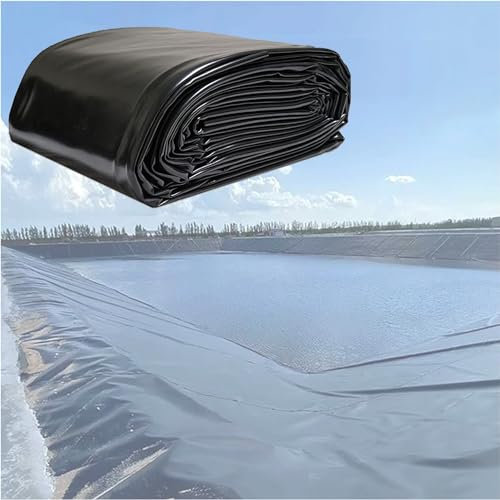 Yidelchon Teichfolie HDPE Teichfolien 10x12m 15x15m 1x2m 3x4m 5x6m 7x8m Wassergarten Fisch Teichmembran UV-Beständigkeit Teichplane Stärke 0.12mm Fisch Und Pflanzenfreundlich(Size:3x7m)