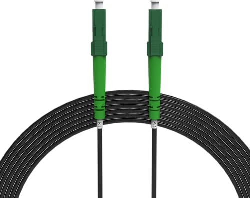 nexinex - 25m gepanzertes Glasfaserkabel LC/APC auf LC/APC Patchkabel | Telekom, Vodafone, 1&1, Fritzbox, etc. kompatibel | LWL Simplex Singlemode OS2 FTTH Glasfaser Lichtwellenleiter Kabel