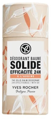 Yves Rocher Fester Deodorant Balsam 50g | 24h Wirksamkeit | Gegen Gerüche & Rückstände | Vegane Formel mit Haferextrakt und Sheabutter