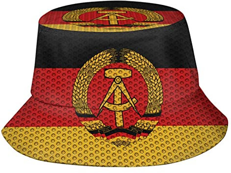Mütze Flagge Der DDR Freizeithut Atmungsaktiv Strandhut Sonnenschutz Sommermütze Für Urlaub Herbst Angeln