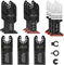 LEILUO 15 Pcs Multitool Accessories Kit for Wood Nails Drywall Cutting Universal Oscillating Saw Attachments with Storage Bag Compatible with DeWalt Dremel Makita and More