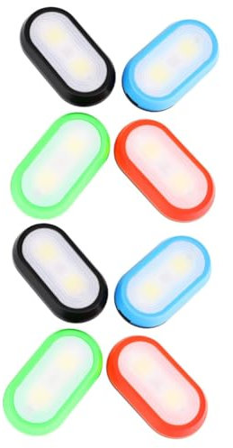 BIUDECO 8 Stück Läuferlicht Sicherheits LED Licht Reflektierendes Zahnrad LED Lauflicht