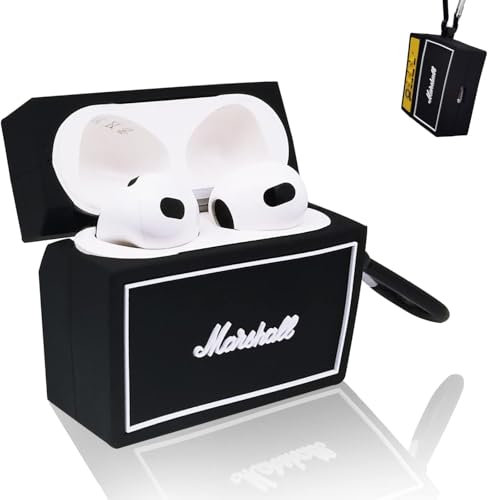 3D Airpods 3 Custodia, Custodia Decorativa per Airpods Box, Compatibile con Apple Airpods 3, Custodia in Silicone Airpods, Airpods 3 Custodia Divertente (Sound Box)