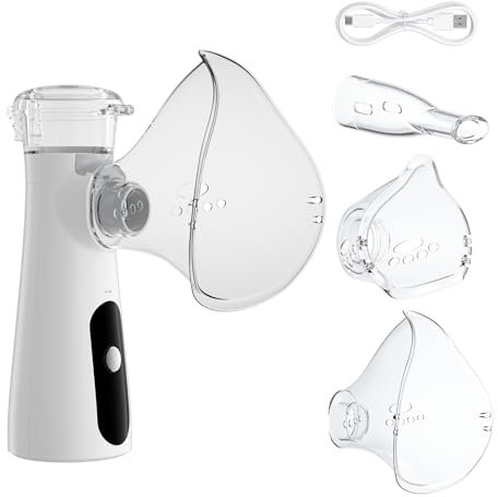 Inhalationsgerät, Ultra Leise Inhaliergeräte für Erwachsene, Kinder, Aufladbarer Inhalator