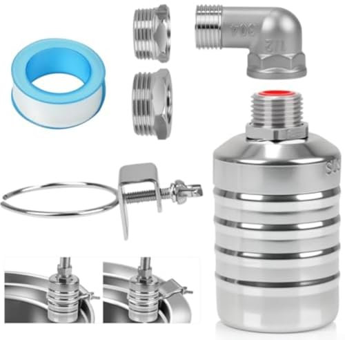 Robinet flotteur en acier inoxydable 304 avec kit d'installation complet pour les besoins de contrôle du niveau d'eau