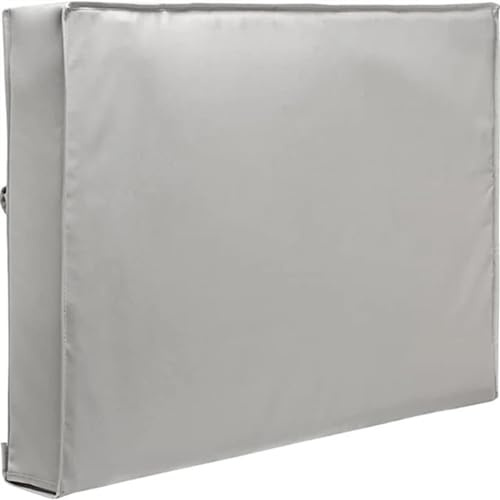 Funda Tv Exterior Cubierta gris for pantalla de TV for exteriores, Protector Universal resistente a la intemperie, funda impermeable a prueba de polvo for televisor de 22-65 pulgadas(Grey,22x24inch)