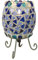Näve 325205 Mosaik-Tischleuchte Höhe 17cm blau