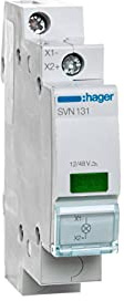 Hager Piloto LED color verde, 12/48V