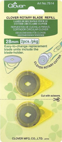 Clover Rotary Blade Refill 28mm 2/Pkg-