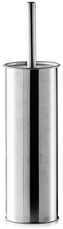 Zeller 18401 WC-Bürste, Edelstahl, ca. 9,5 x 9,5 x 37,5 cm, Silber, 1 - Pack
