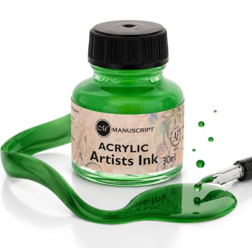 MANUSCRIPT Pen Company 30ML Ink Bottle GR, Emerald Green, One Size
