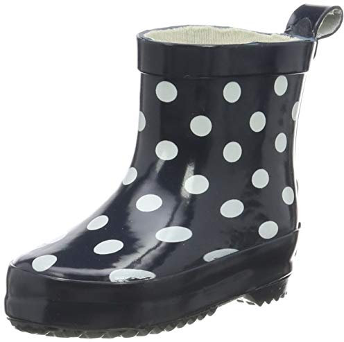 Playshoes Stivali In Gomma A Semialbero, Stivali In Gomma A Semialbero Unisex - Bambini e ragazzi, Punti, 24 EU