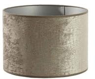 Light & Living Lampenschirm Zylinder Chelsea - Silber - Ø30x21cm - Zylinder - Velours