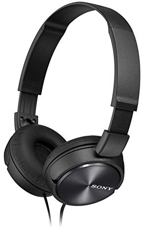 Sony MDR-ZX310-BLACK Wired Headphones with Lightweight Adjustable Headband and Swivel Earcups