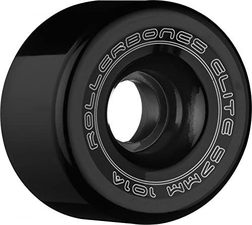 Rollerbones Art Elite Derby Räder 101 A Wettbewerb Roller Skate Rollen (8 Stück), schwarz
