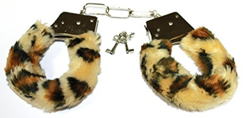 sexy Plüsch Handschellen/Handfesseln in TIGER / getigert (Plüschhandschellen/Plüschfesseln)