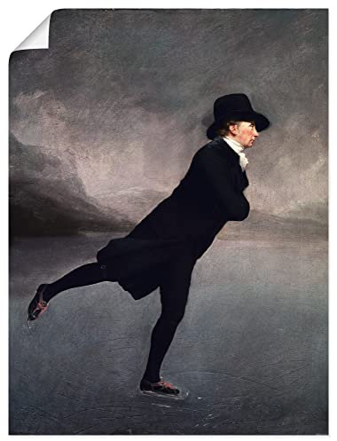 ARTLAND Wanddeko Poster & Kunstdrucke Wandposter 45x60 cm See Eis Pfarrer Robert Walker beim Eislaufen auf dem Duddingston Loch 1795 Romantik Sir Henry Raeburn T6JW