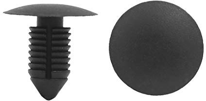 sourcing map 50Stk Schwarze Plastik Nieten Befestiger Kotflügel Stoßfänger Stoßdämpfer 11mm de