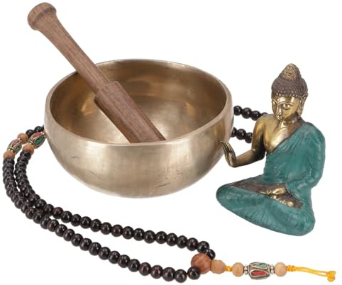 Handgearbeitete Klangschale mit langanhaltendem Ton, Tibet, 10 cm