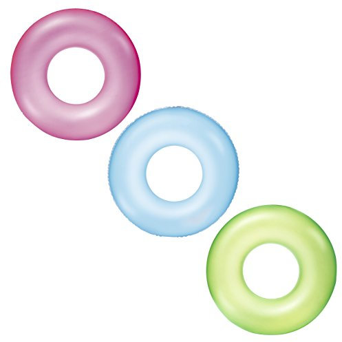 Bestway 36024 Ciambella salvagente gonfiabile per bambini trasparente Neon
