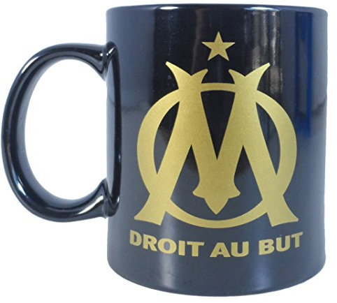 La Plume Dorée Mug en Boîte Individuelle Céramique Noir/Or 14,5 x 11,5 x 9 cm