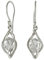 Starborn Ohrringe aus Sterlingsilber mit natürlichem Herkimer-Diamantquarz
