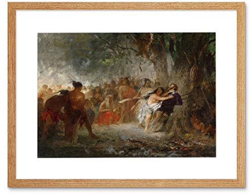 The Art Stop PAINTING ENGEL POCAHONTAS SAVES CAPTAIN SMITH FRAMED PRINT F12X8760