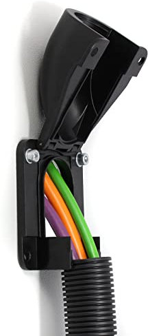 CONFiX™ FWS Flanschwinkel für Kabelschutzschläuche für NW 13, 17, 23, 29, 37, 50 / Schutzart IP54 (CONFIX FWS-B 29 bk für NW 29 (31419.900))