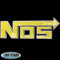 3D Chrom Emblem Aufkleber Logo NOS Nitro gelb Racing Tuning Renn Sport