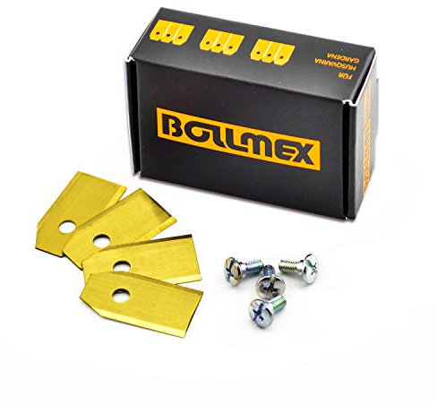 30 Bollmex Titan Messer 0,75mm Klingen mit 30 Schrauben Ersatzmesser kompatibel mit Rasenmäher Husqvarna Automower Gardena Mähroboter 105 310 315 320 420 430x r40i (Langlebig)