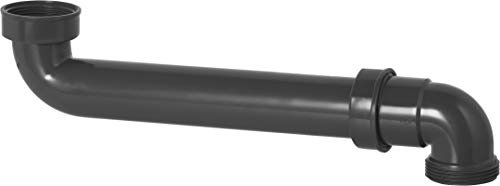 Cornat Coude d'évacuation Peu encombrant 1 1/2 (410) / Installation sanitaire/recyclé/Protection de l'environnement / T355404R, Gris