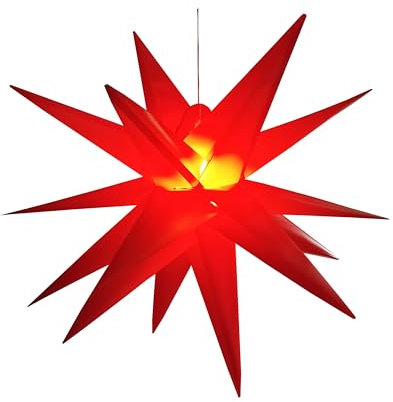 FHS Star-Max LED Kunststoffstern 58 cm, rot