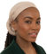 Olivia Sylx Afrikanisches Kopftuch – Kopftuch & Headwrap für Damen – Jersey-Haarschal für schwarze Frauen – weich & atmungsaktiv, Hellbraun, Einheitsgröße