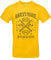 Smilo & Bron Herren T-Shirt mit Motiv Gangstas Paradise Bedruckt Gold XL