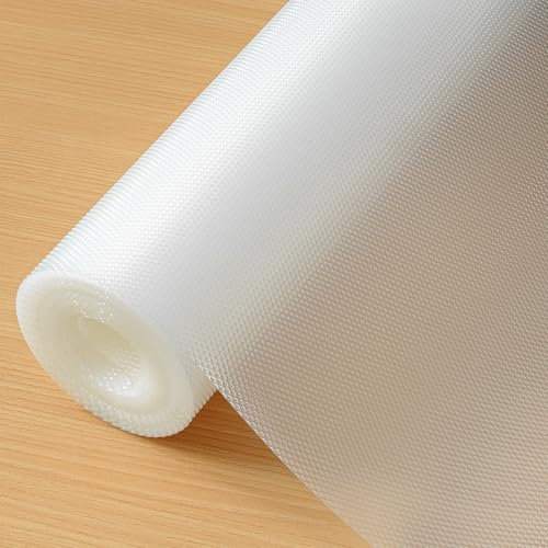 Hersvin 30cmx300cm Plastico Protector para Cocina Cajones, Alfombras Non Adhesivo para Nevera Mueble Fregadero Estante Organizador Cubiertos EVA Cubre Encimera(Transparente Diamante)