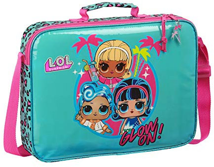 Safta Lol Surprise Mochila, Unisex niños, Celeste/Rosa, 380x60x280 mm